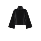 EMME MARELLA giacca fluffy ecopelliccia Nero