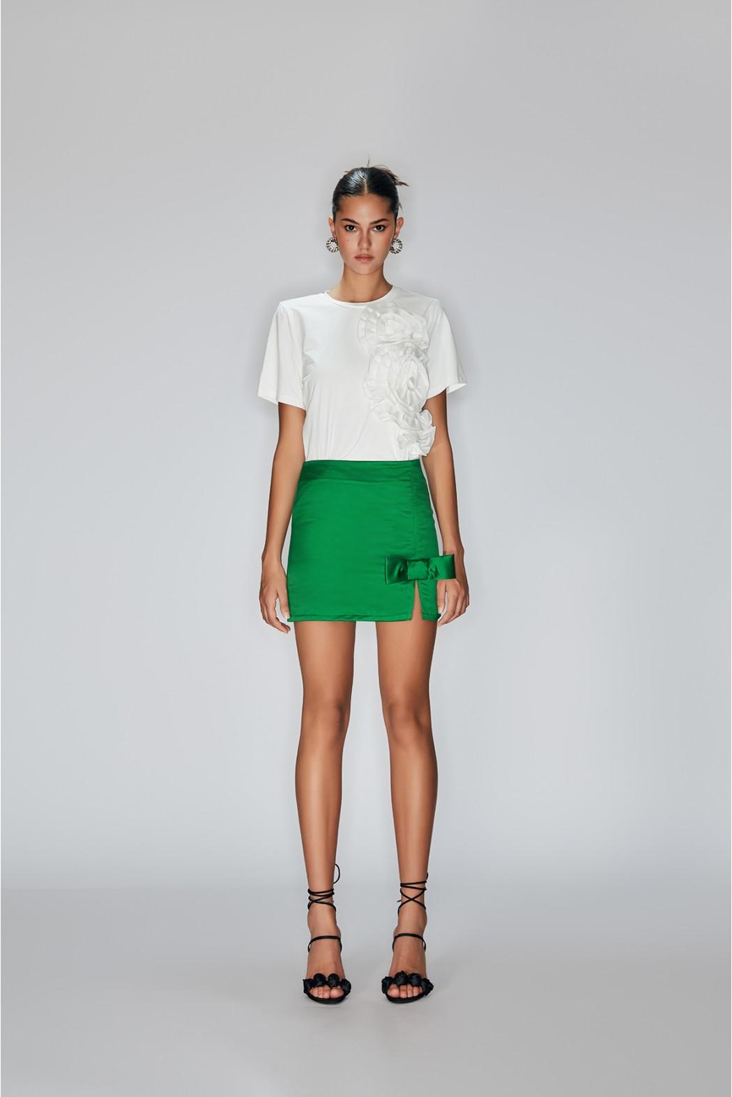 t-shirt con applicazione TRICASE BIANCO ODI' ODI' 