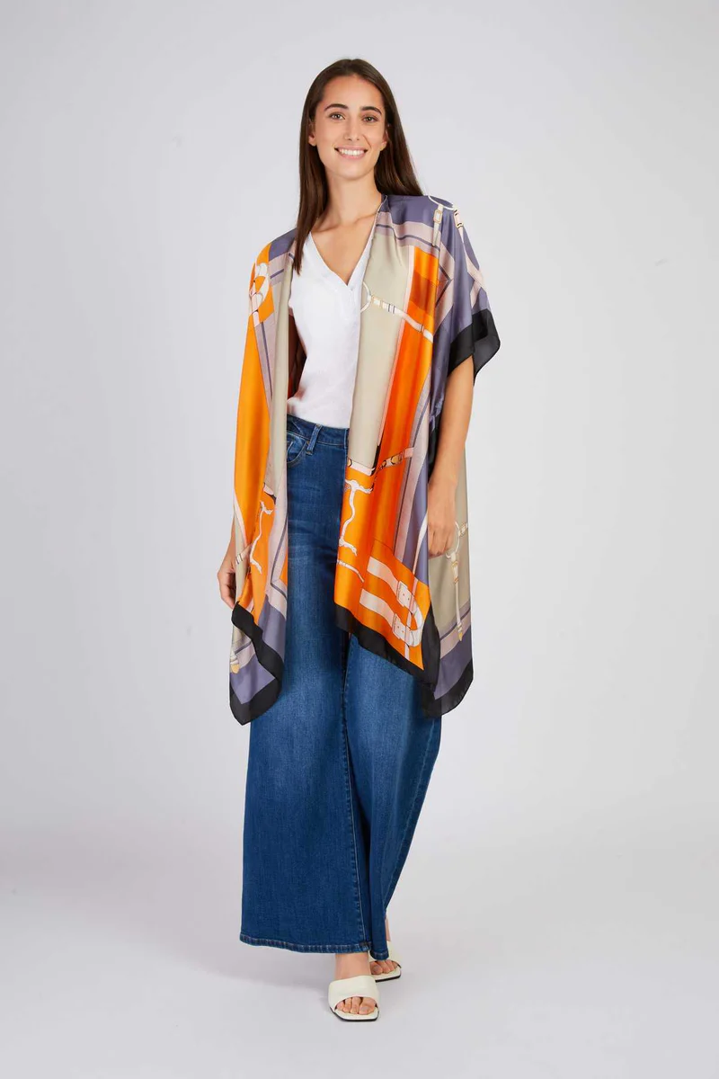 poncho over P585020 GRIS DERHY 