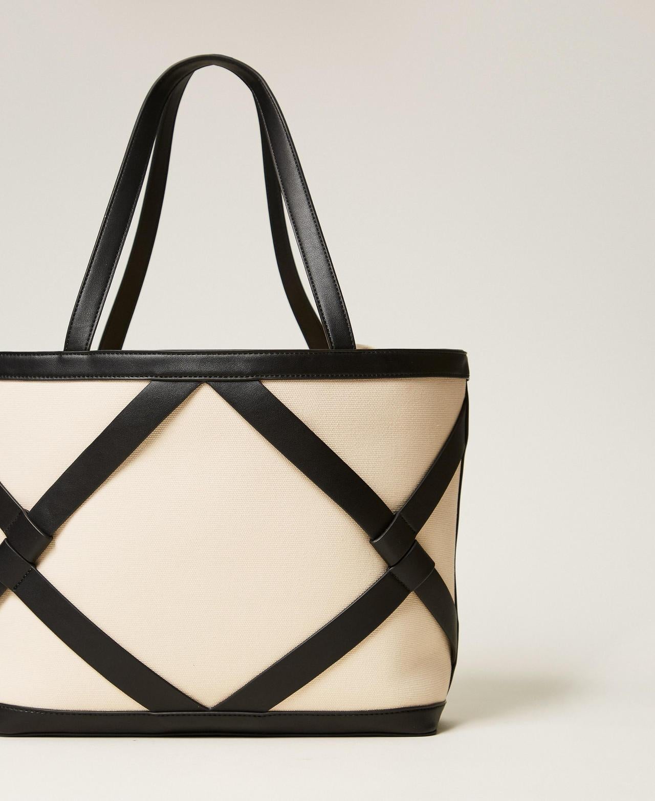 borsa shopper in canvas 261TB7271 02711 TWINSET 