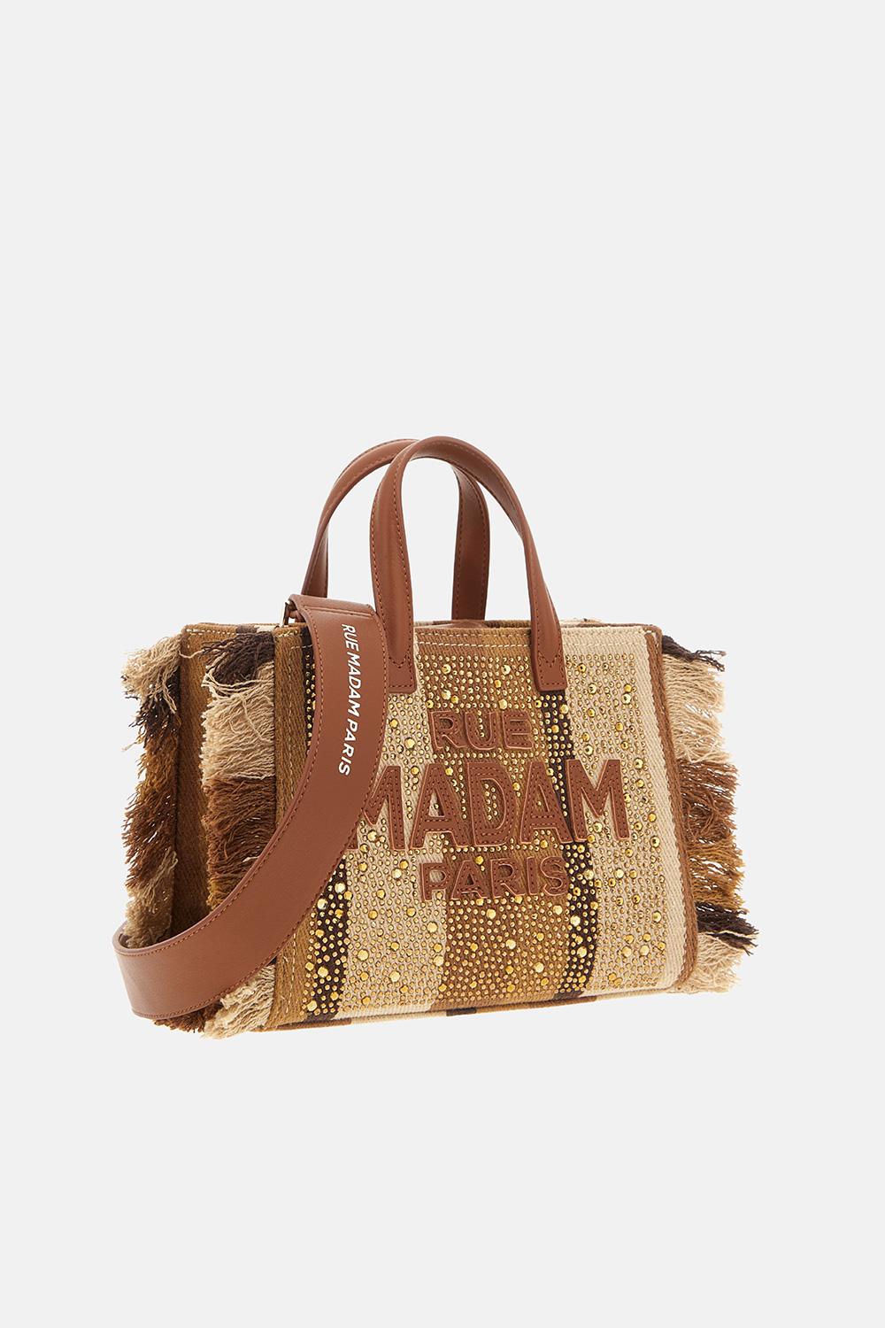 Borsa casablanca mini tote 1529CASABLANCA BROWN RUE MADAM PARIS 