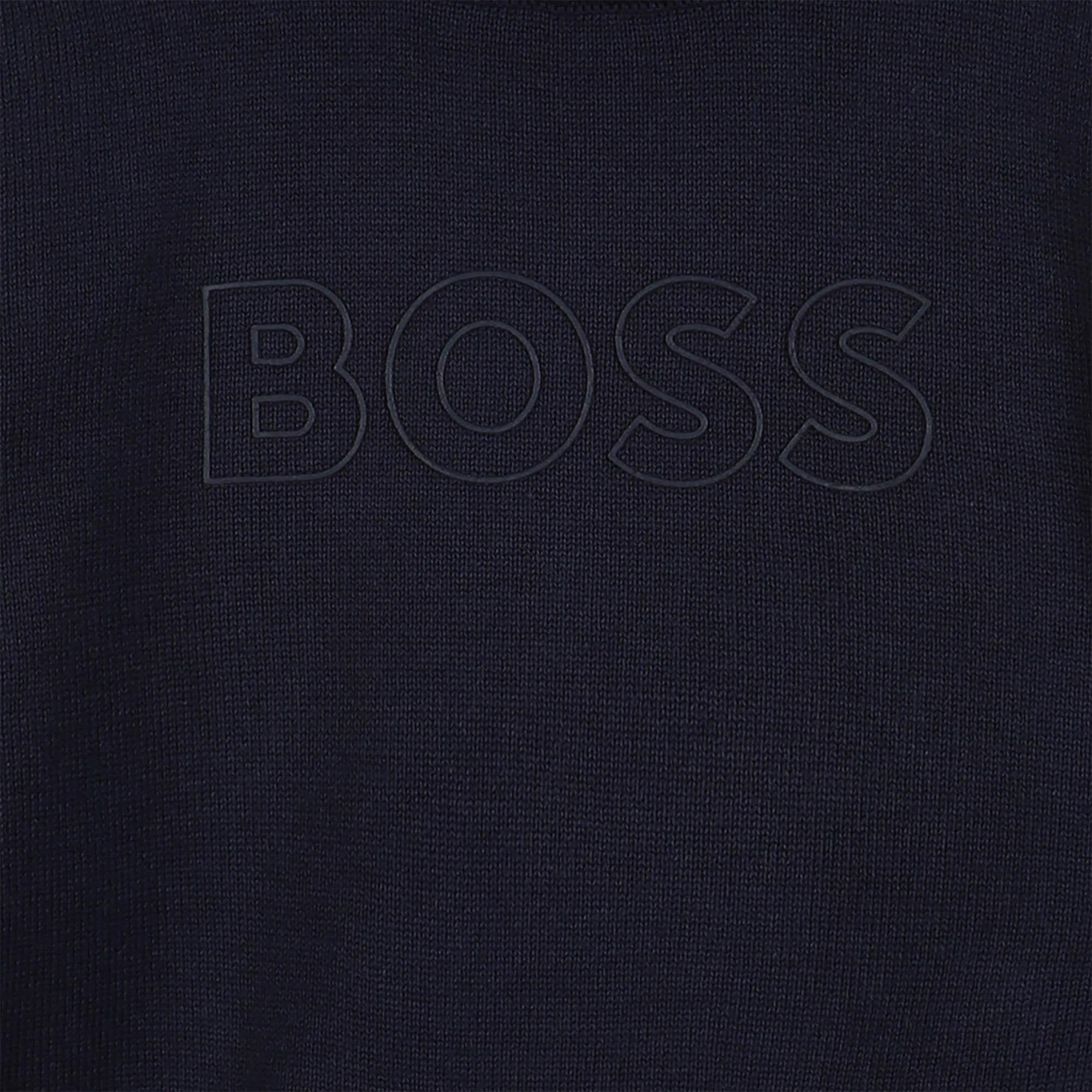 maglione con logo in tono J52455 849 BOSS 
