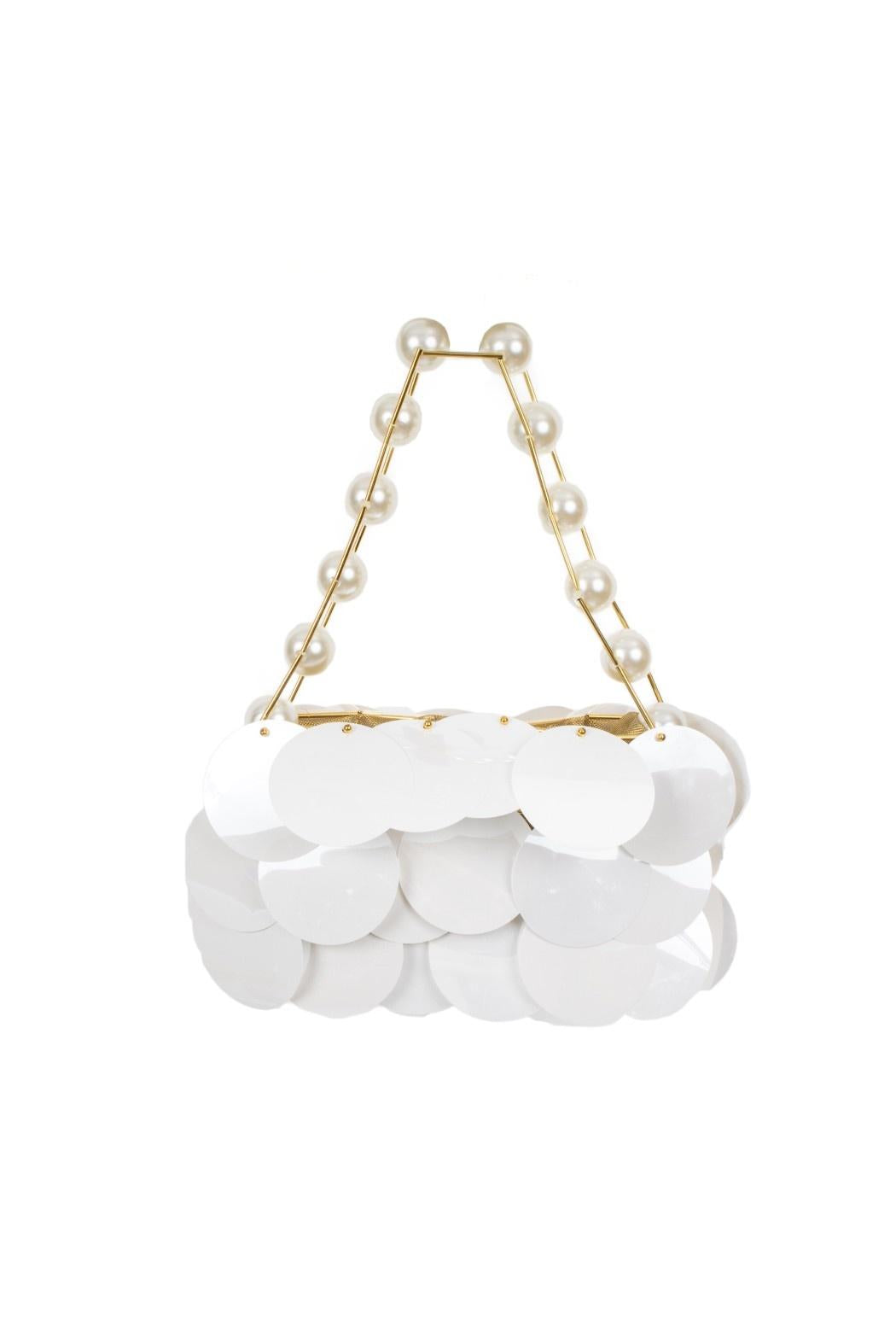 borsa bianca gioiello BERRYVILLE 712S6 BIANCO TPN 