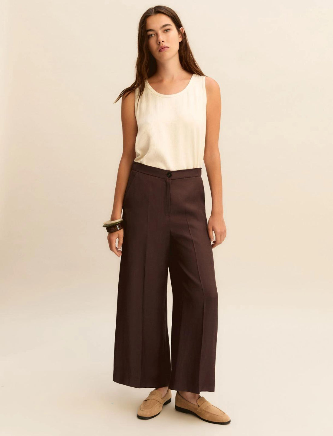 pantaloni in misto lino EMMALCUNO 003 EMME MARELLA 