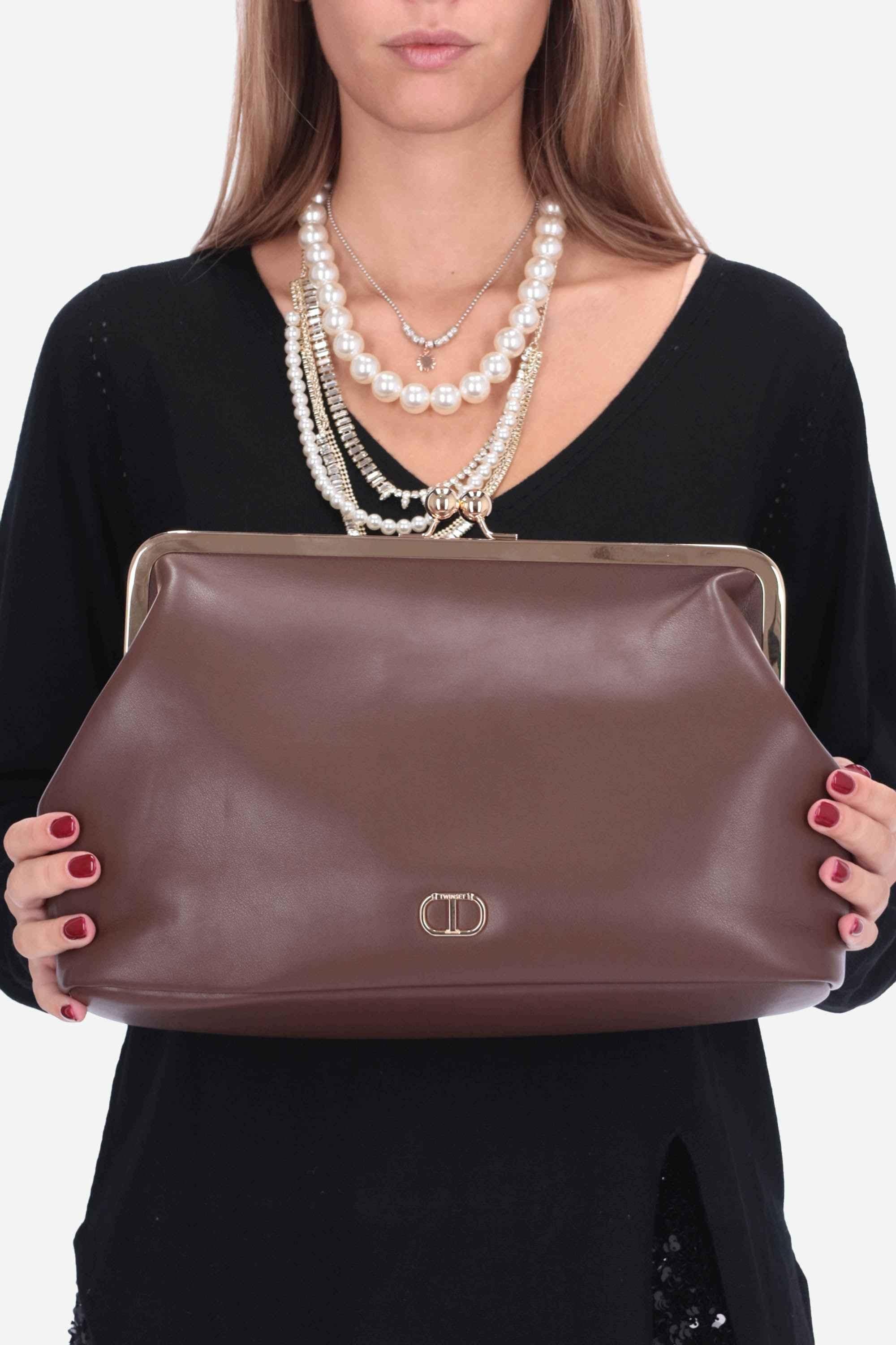 Borsa a tracolla ovale 252TD8330 11054 TWINSET 