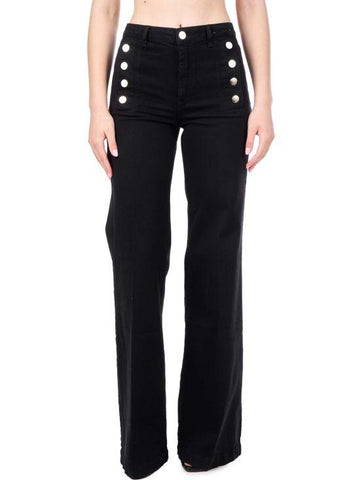 Jeans con bottono logati DB5057 NERO VICOLO 