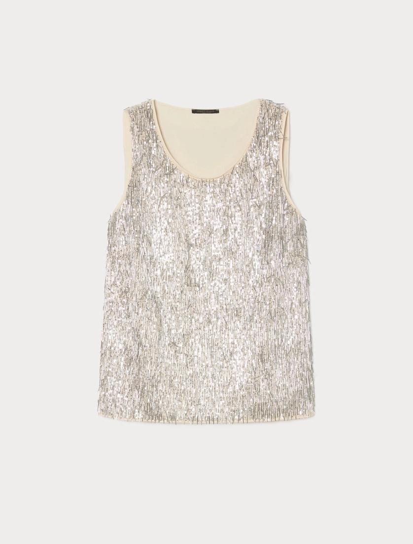 top in tulle ricamato MRNCELEBRE 002 MARINA RINALDI 