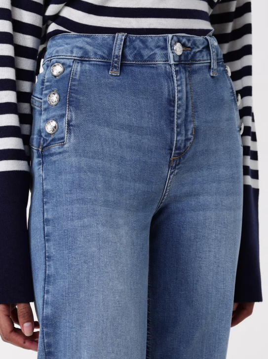 jeans con bottoni UA5111D4874 77121 liU JO 