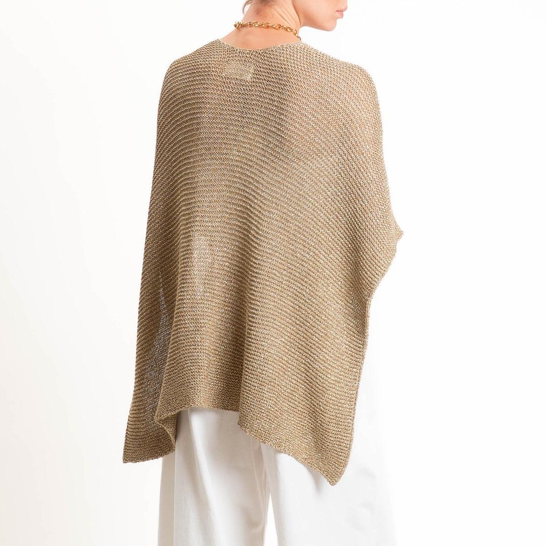 cardigan in lurex oro 7AB7098 ORO VICOLO 