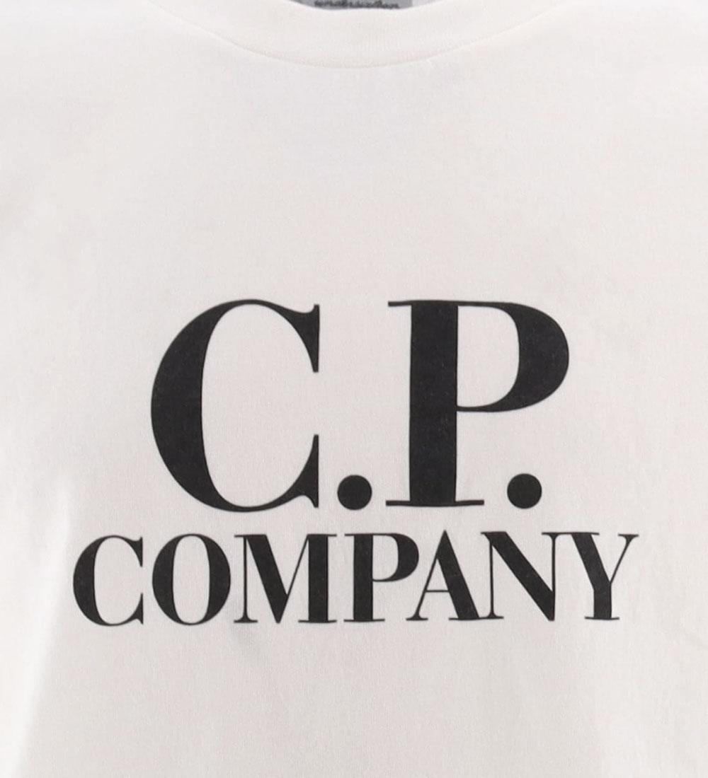 t-shirt con logo fronte e retro COM006LAA17 10135 CP COMPANY KIDS 
