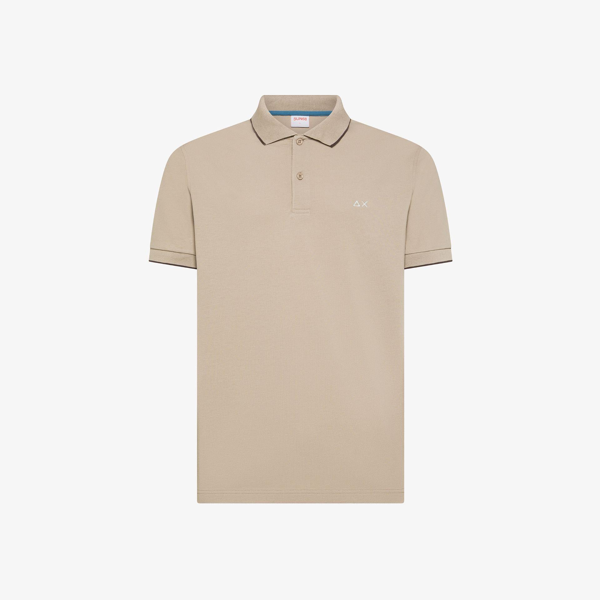 polo small stripe A36111 STONE SUN68 