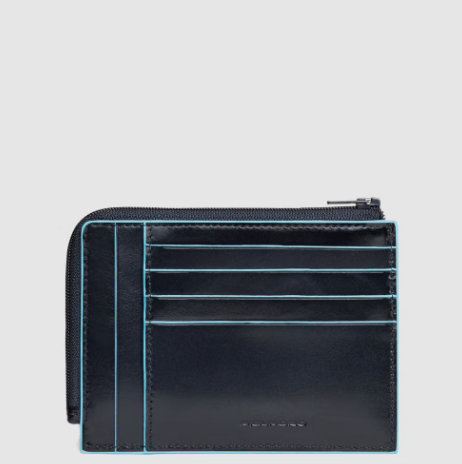 Portacarte pelle b2 PU1243B2R BLU2 PIQUADRO 