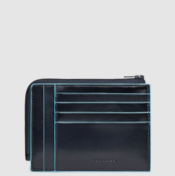 Portacarte pelle b2 PU1243B2R BLU2 PIQUADRO 