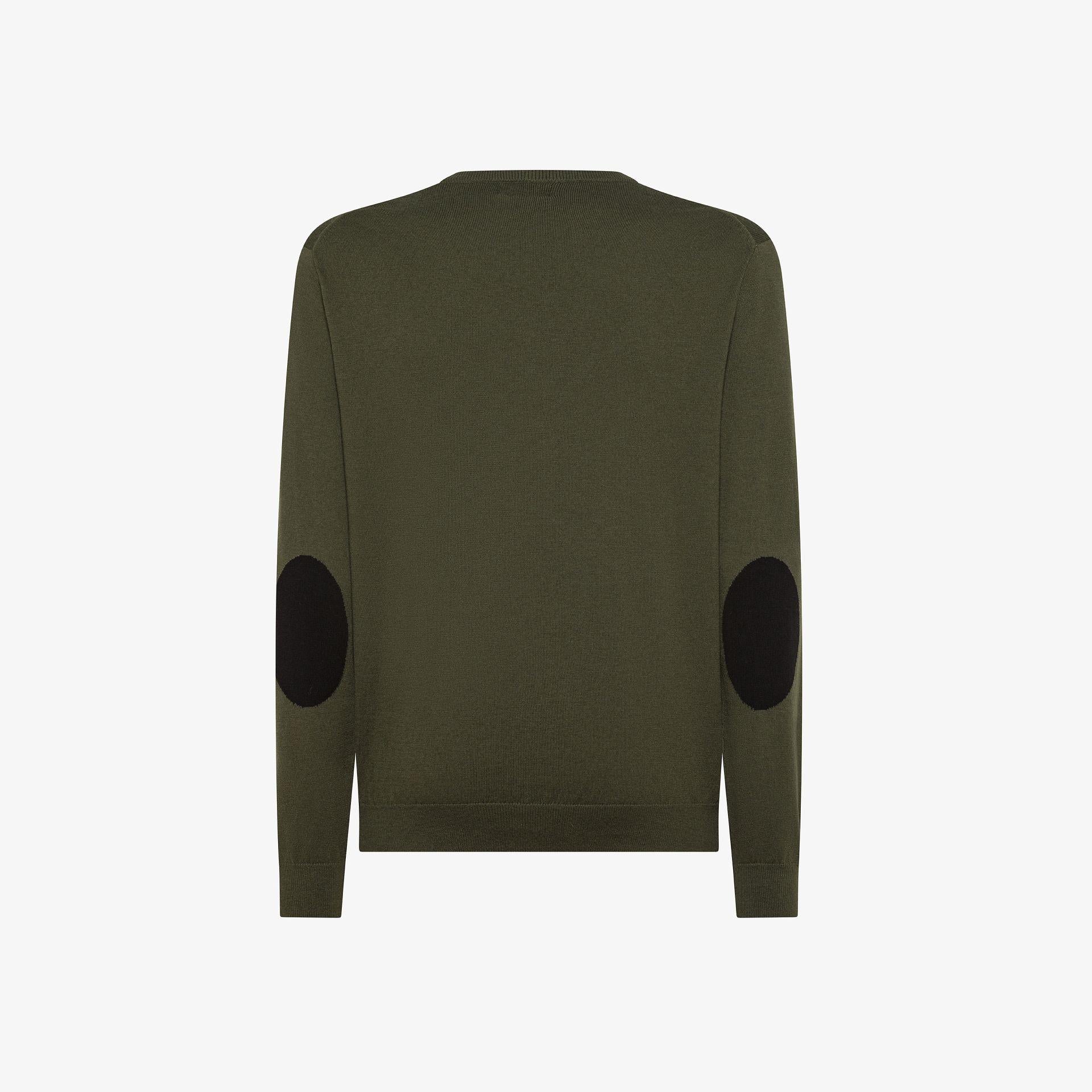 maglione con taschino e toppe K45147 74 SUN68 