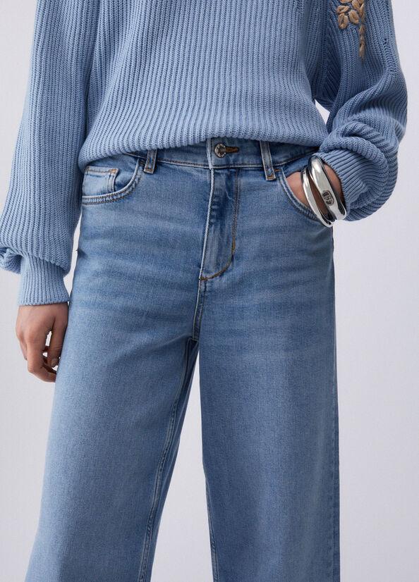 jeans flare cropped UA6269D0310 78801 LIU JO DENIM 