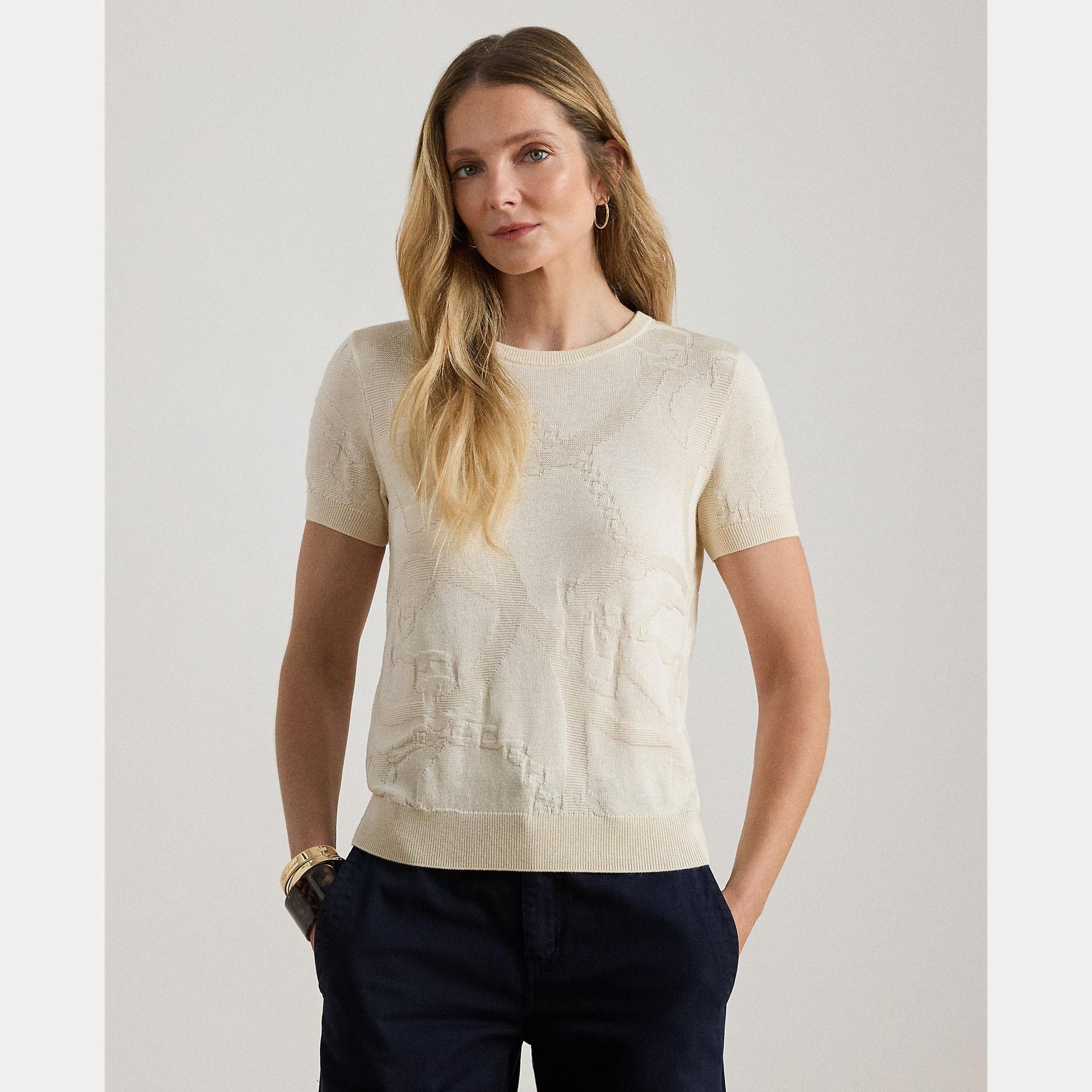 maglia maniche corte 200-P03475 001 LAUREN RALPH LAUREN 