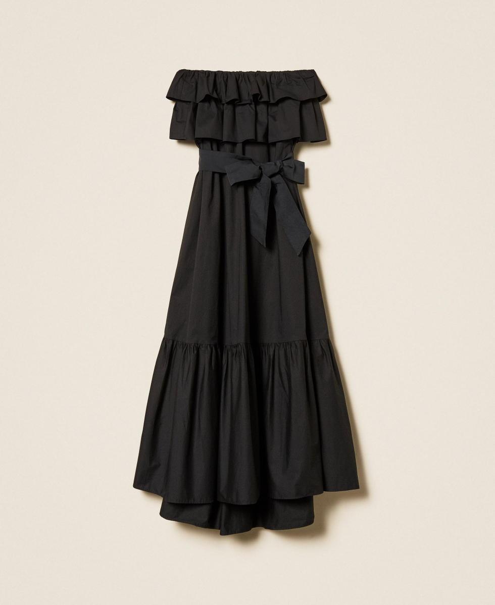 abito lungo off shoulder 261AP2133 00006 TWINSET ACTITUDE 