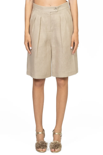 shorts con pinces TD1729 BEIGE VICOLO 