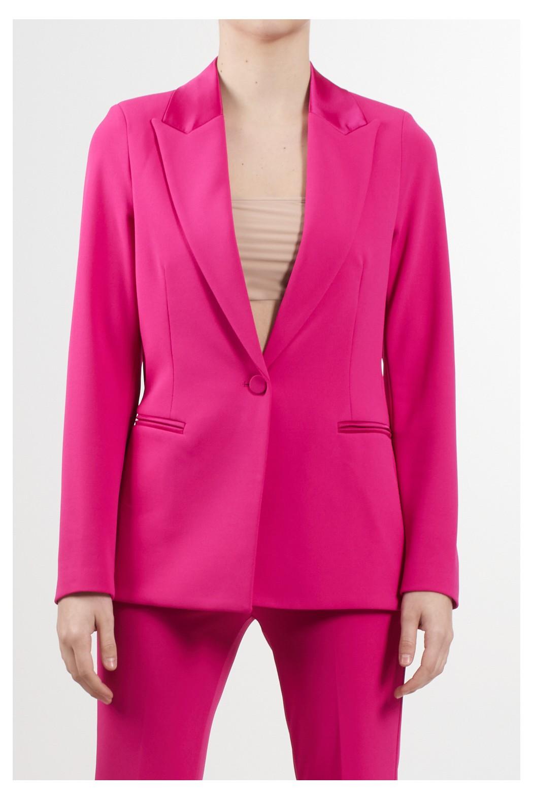 giacca monopetto TD0237 FUXIA VICOLO 