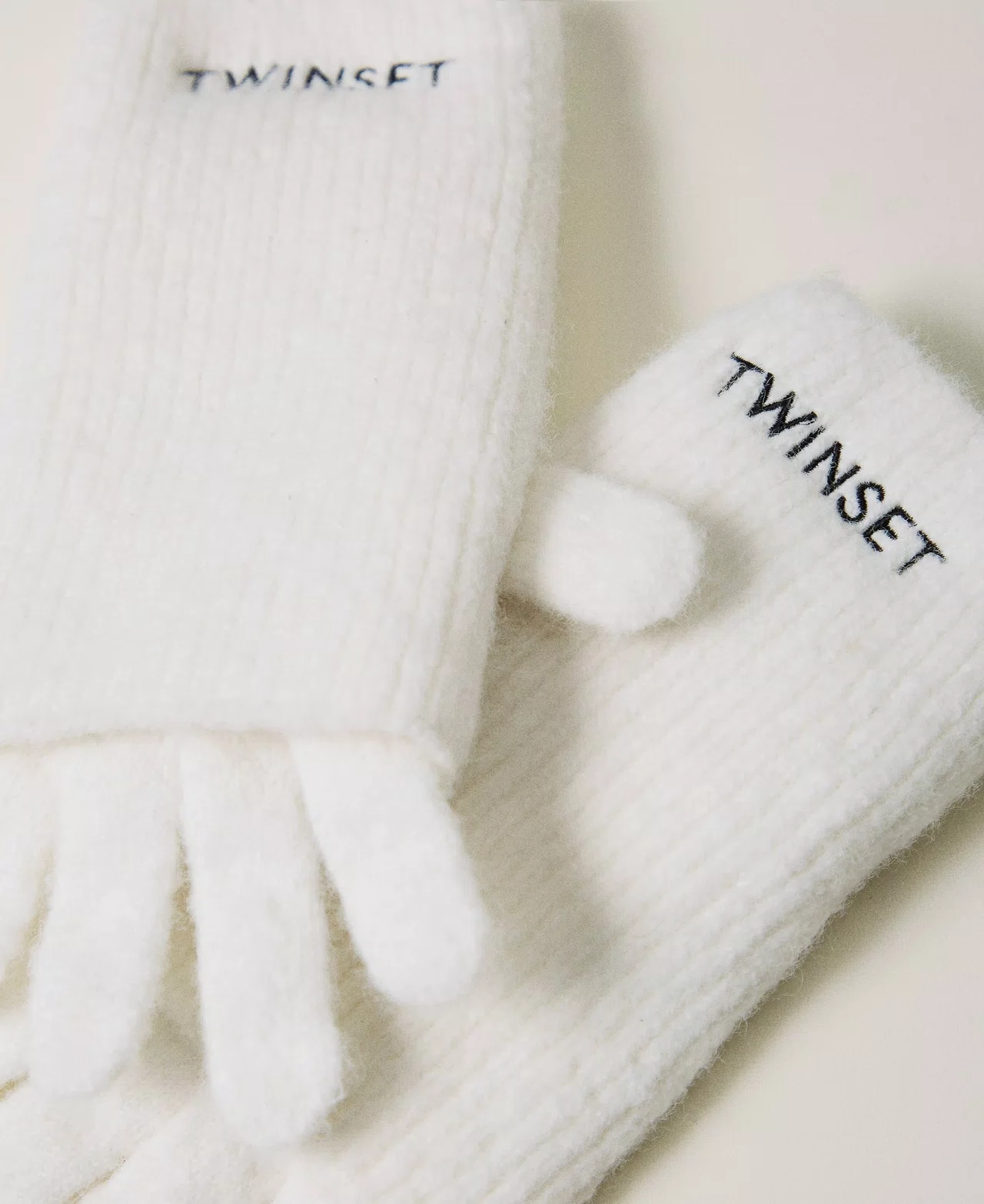 set guanti con ricamo 242GJ5054 00526 TWINSET GIRL 