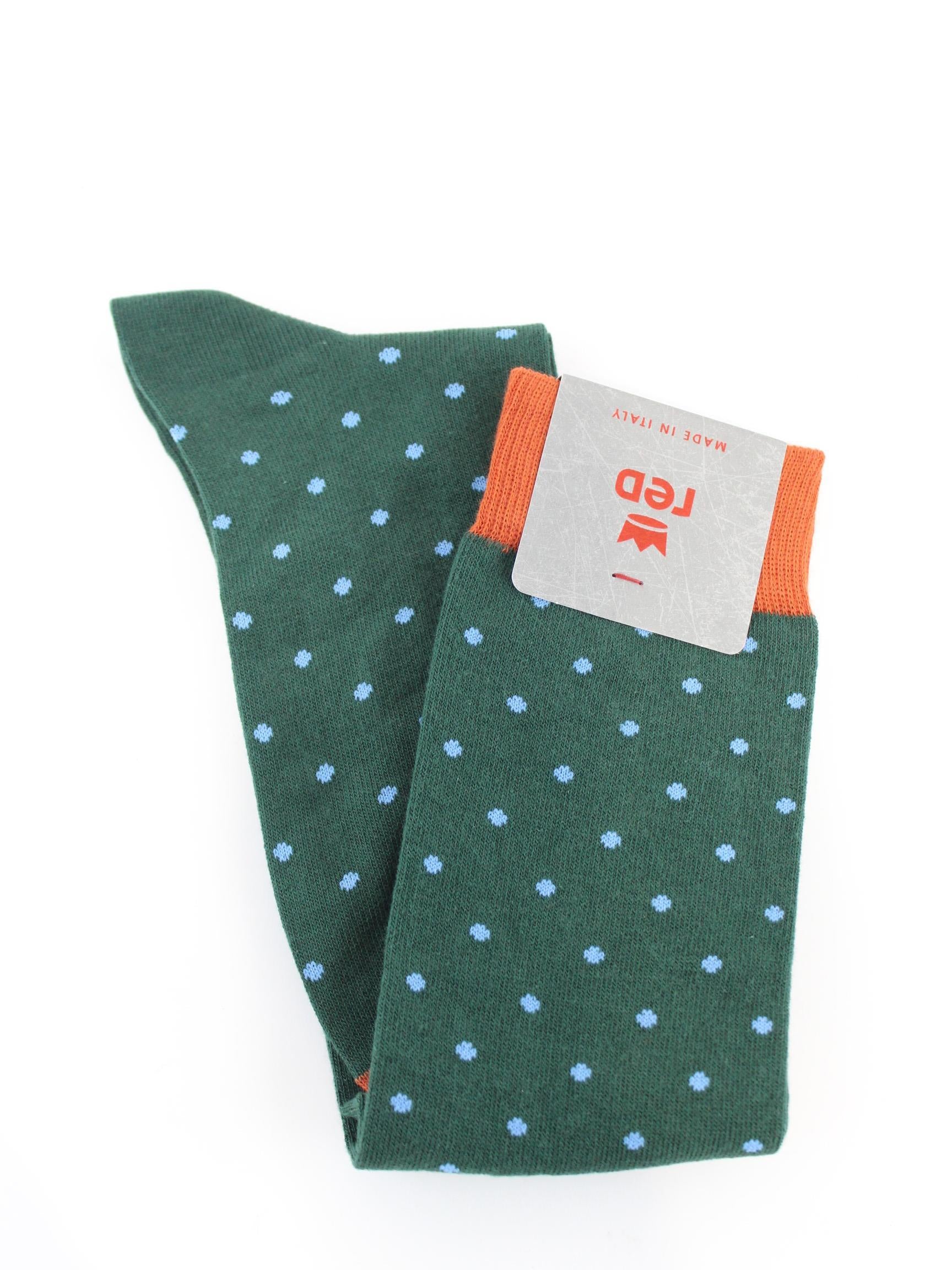 calza lunga pois 64890G 5158 RED 