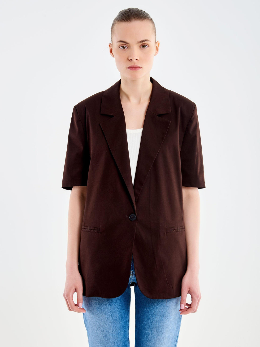 blazer maniche corte TAB1819 FONDENTE VICOLO 