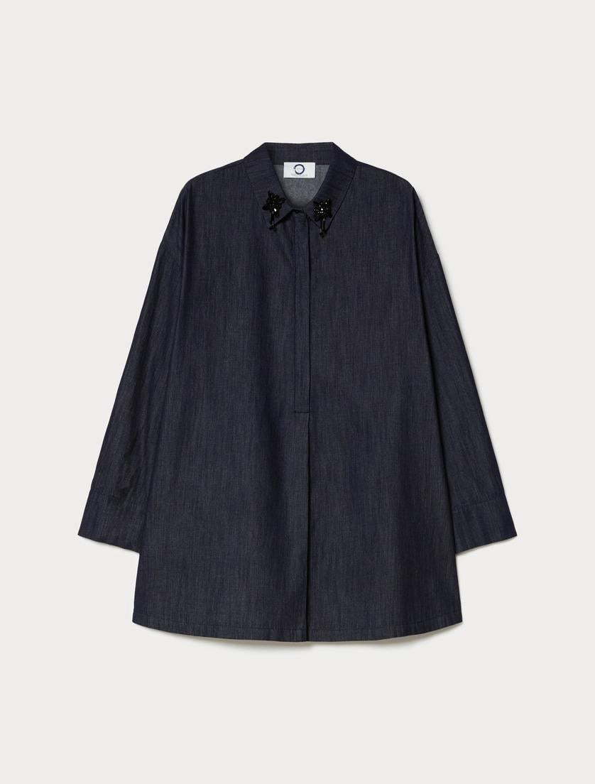 casacca in denim leggero MRVABILE 001 MARINA RINALDI VOYAGE 