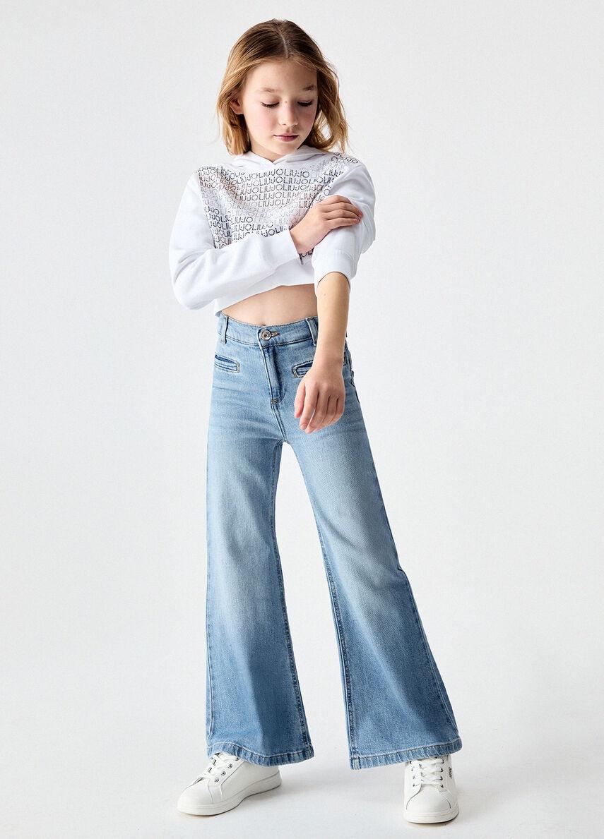 jeans flare in denim GA6067D5042 77564 LIU JO JUNIOR 