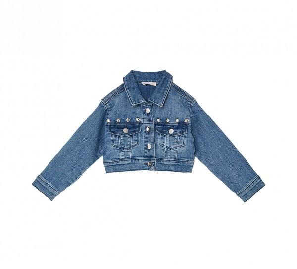 giubbino in denim chiaro KA6070D3246 79068 LIU JO JUNIOR 
