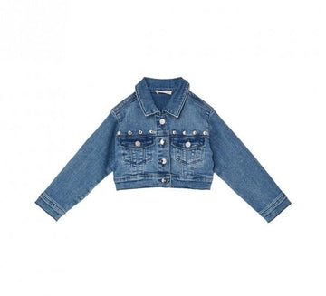 giubbino in denim chiaro KA6070D3246 79068 LIU JO JUNIOR 