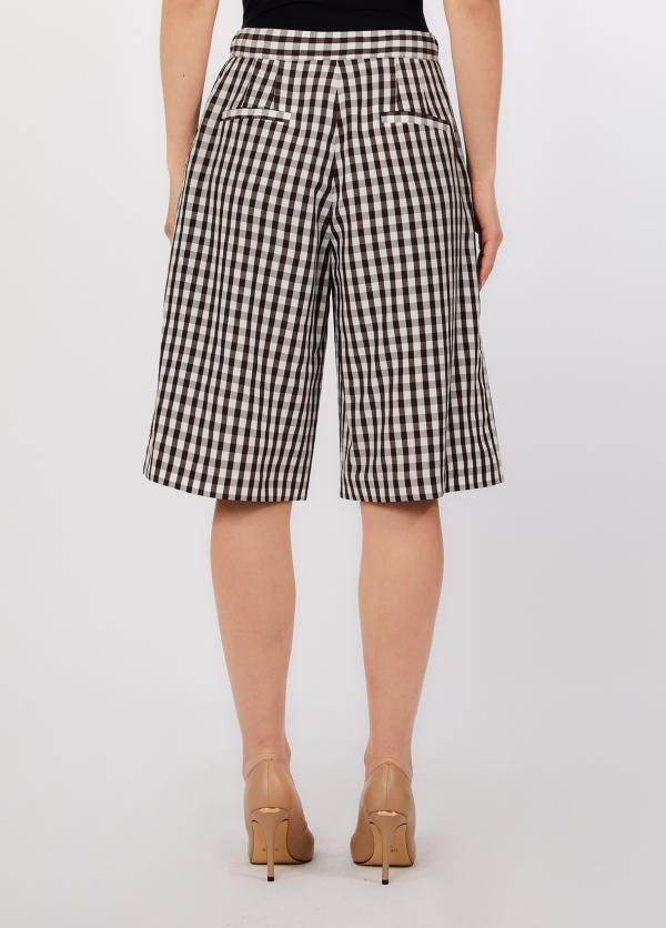 bermuda a quadri WA6318T418 P9243 LIU JO WHITE 