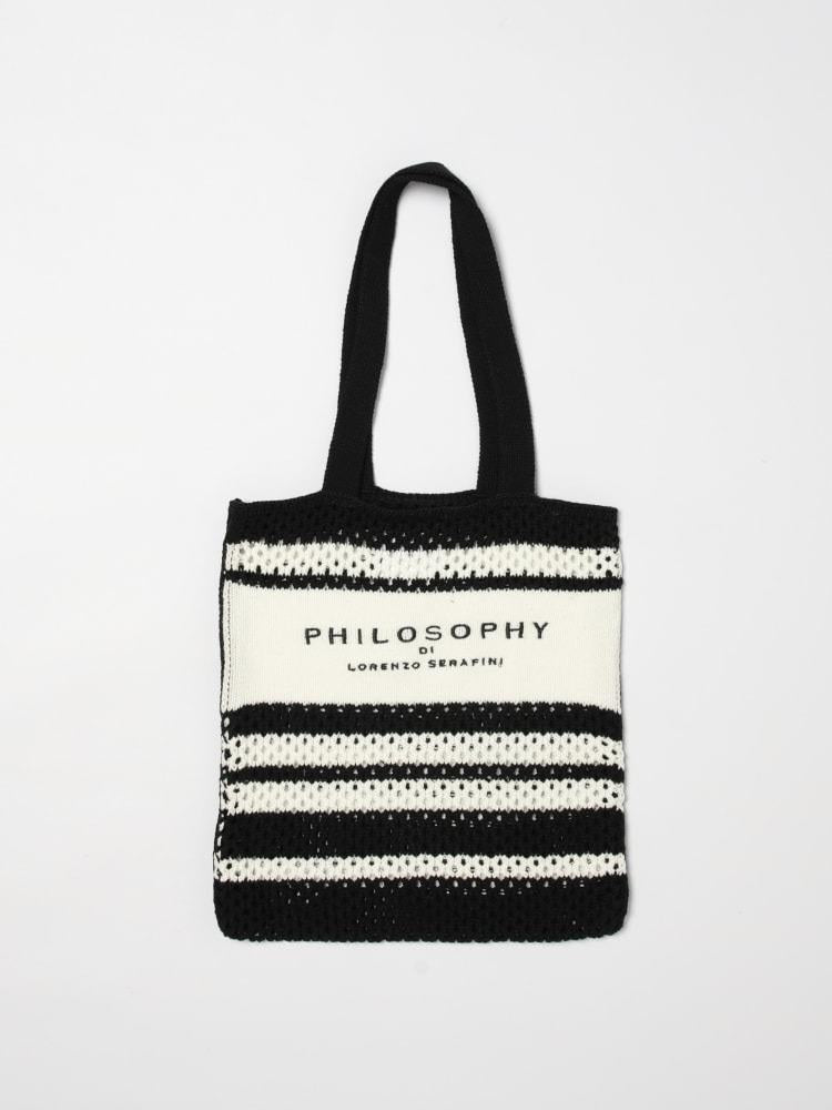 Borsa in cotone crochet I9G002 7030 0150 PHILOSOPHY 