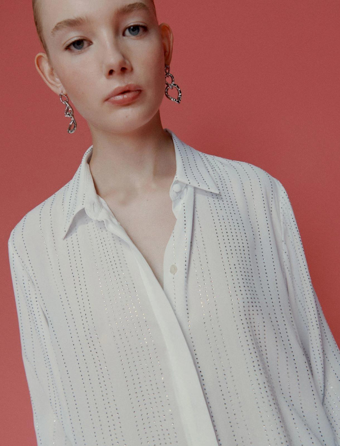 camicia in georgette con strass BE 001 MARella 