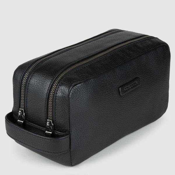 beauty case in pelle BY5011MOS N PIQUADRO 