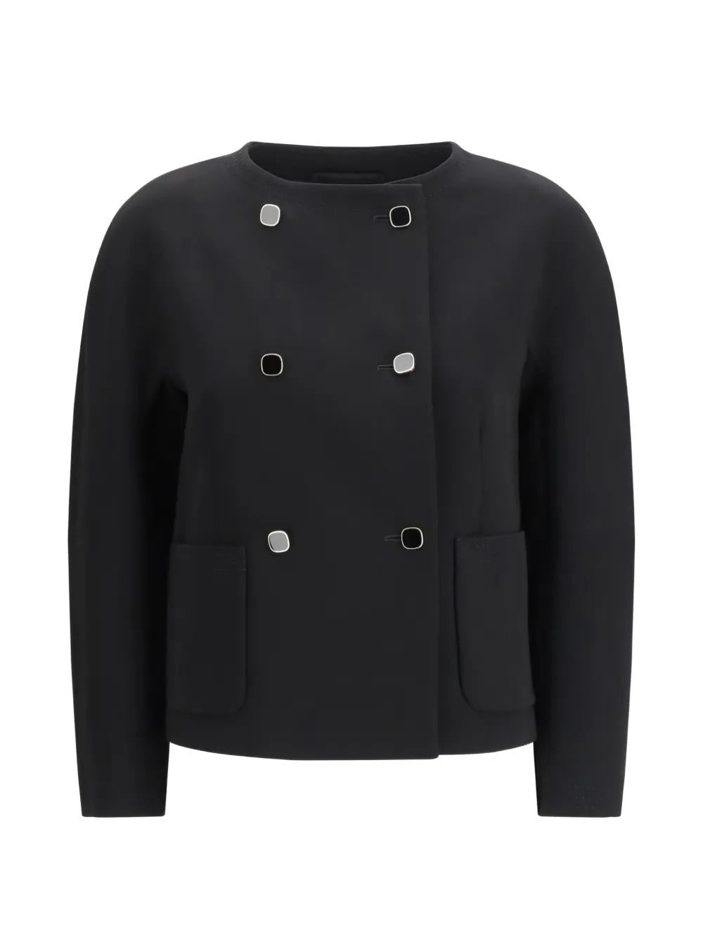 giacca corta doppiopetto MSTOMBROSA 005 MAXMARA BLACK DRESS 