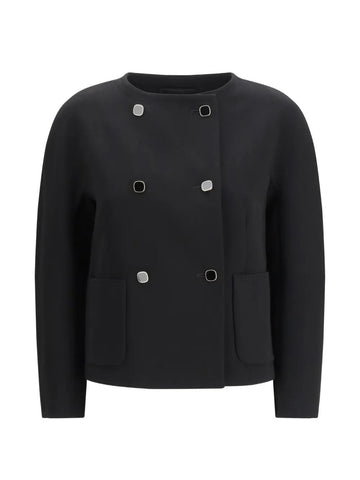 giacca corta doppiopetto MSTOMBROSA 005 MAXMARA BLACK DRESS 