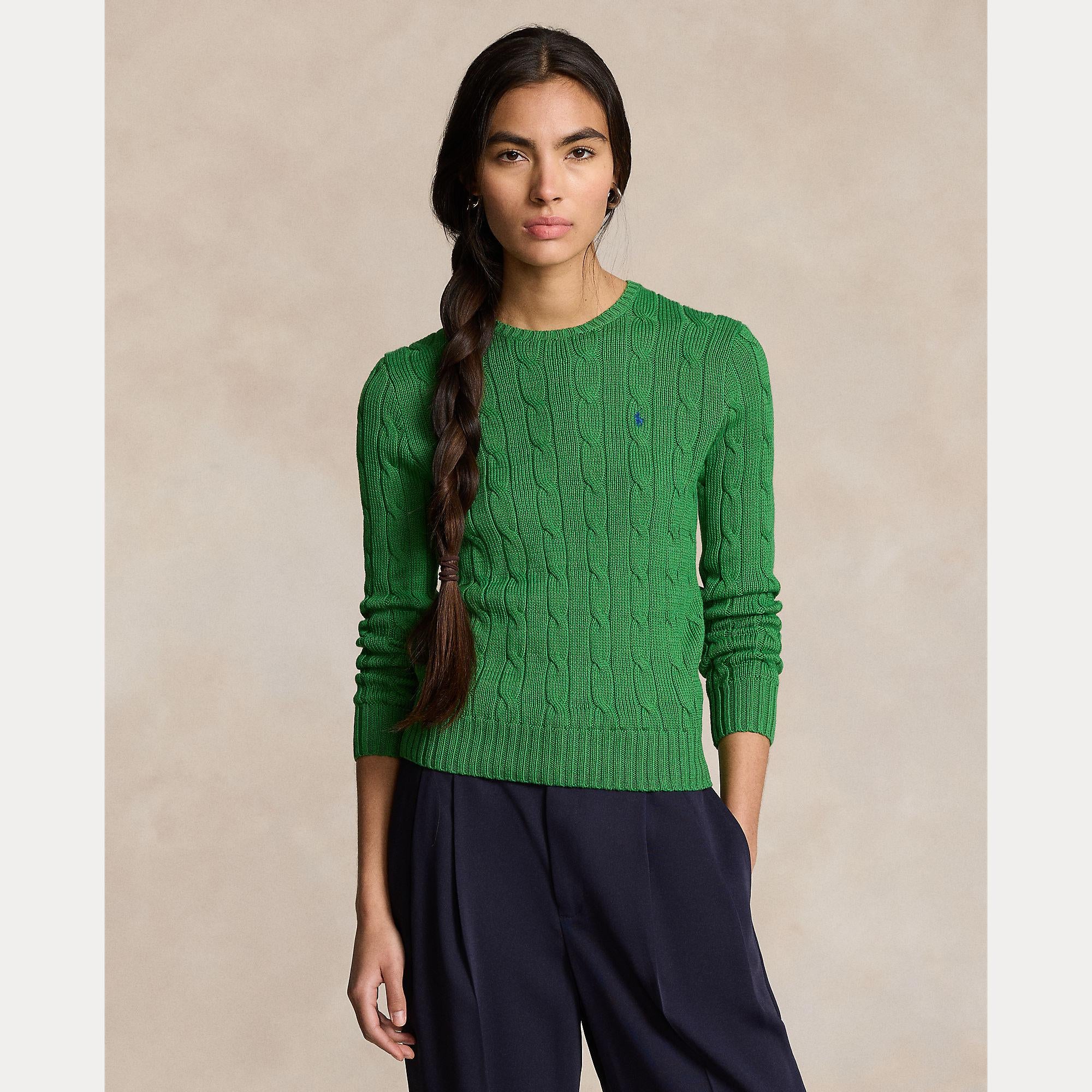 maglia con logo a trecce 211-891640 021 RALPH LAUREN POLO 