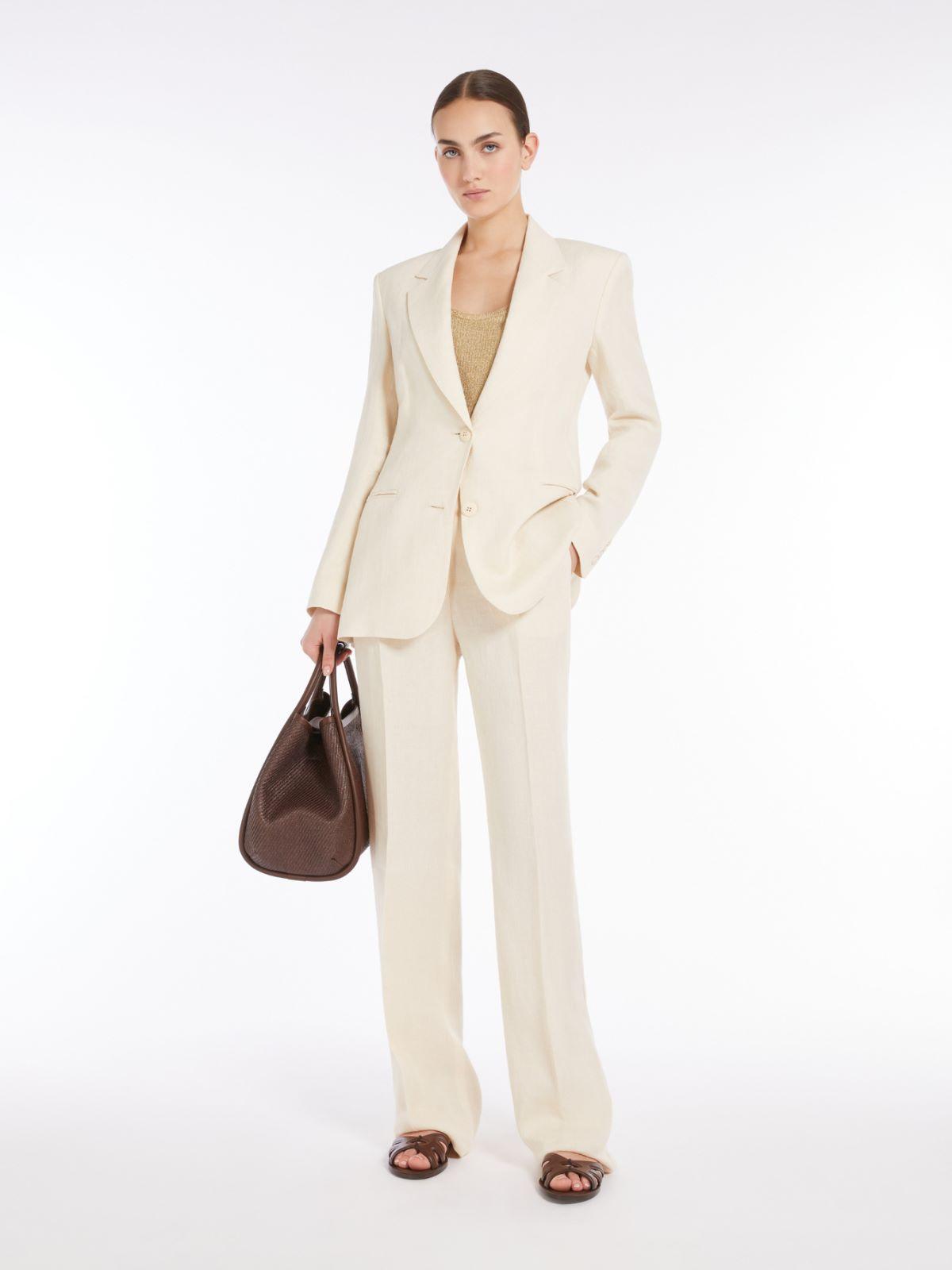 blazer in lino dèlavè MICIO 001 MAXMARA 