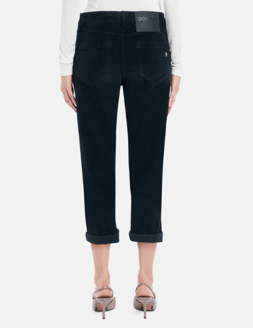 Pantalone koons loose in velluto DP268BVS0030DBM5 999 DONDUP 