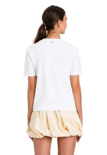 t-shirt con ricami 261AT2181 00526 TWINSET ACTITUDE 