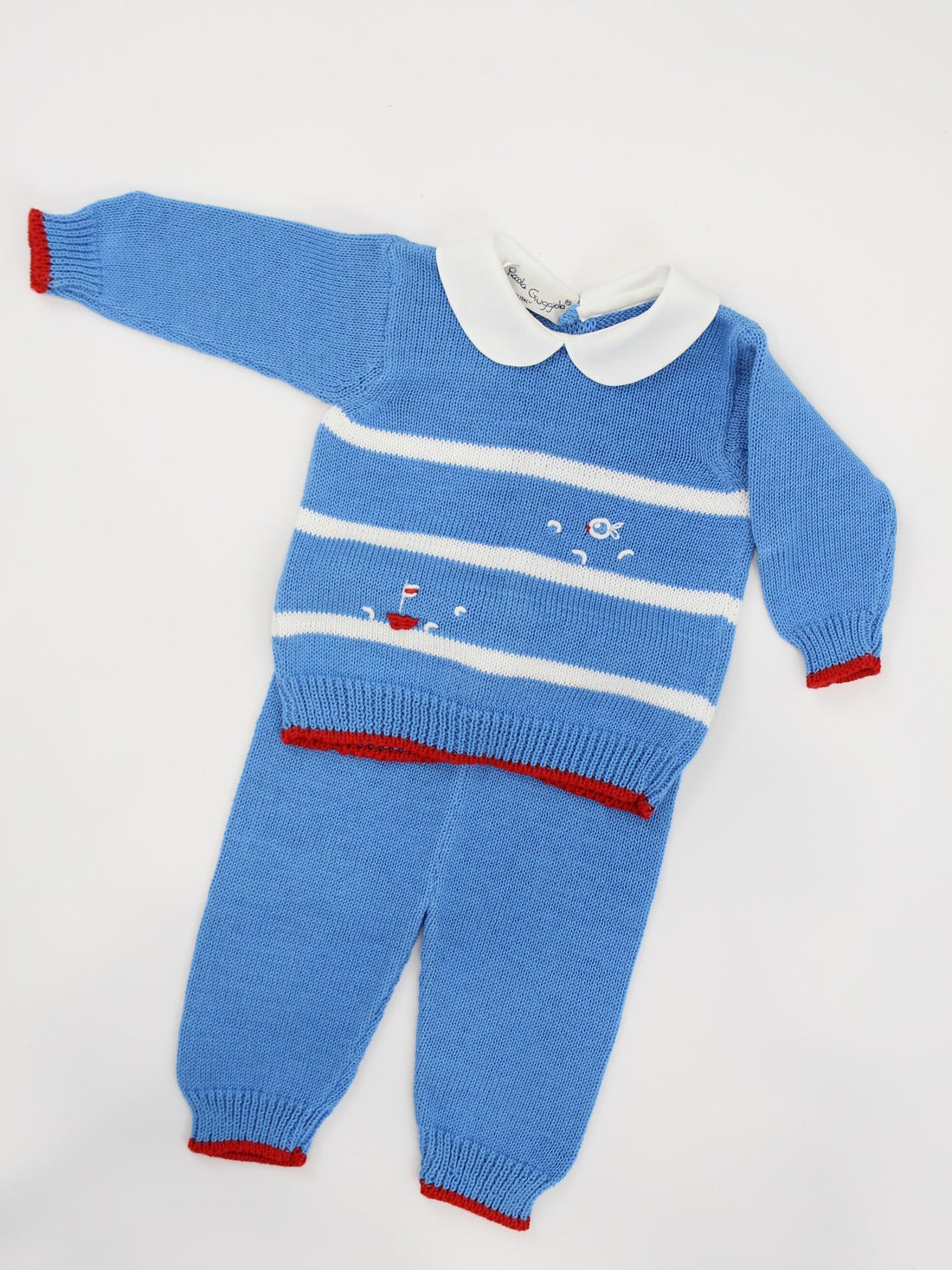 Completino in cotone corredino neonato PORTOFINO COMPLETO UNI PICCOLA GIUGGIOLA 