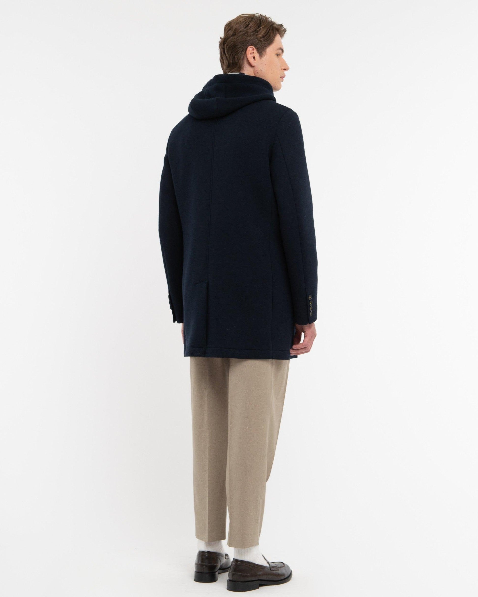 cappotto con cappuccio e pettorina 3932H8407C 253745 89 MANUEL RITZ 