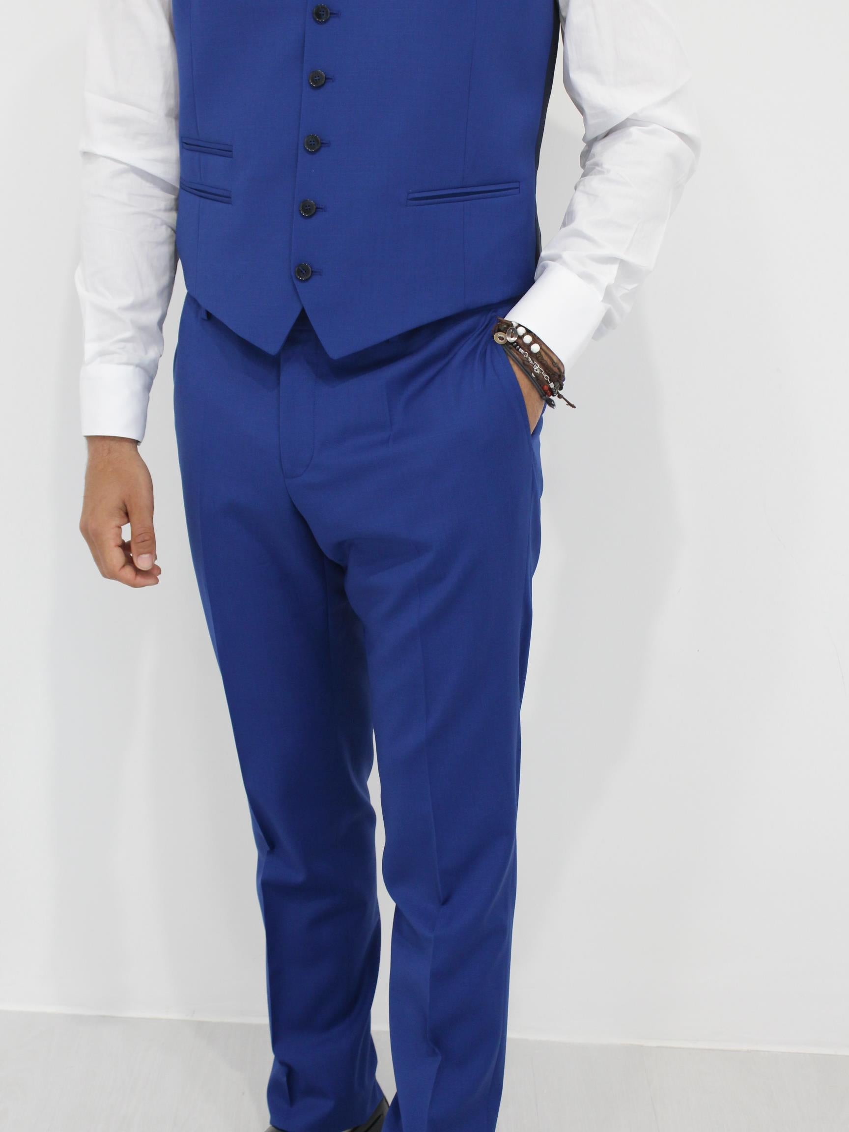 abito con gilet blu elettrico 3432AW3318 230000 88 MANUEL RITZ 