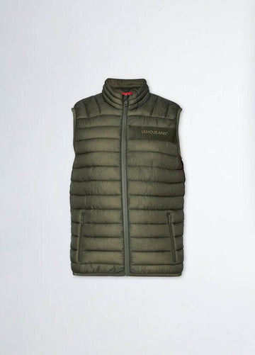 gilet smanicato con patch M000P104GILETJEANS ARMY GREEN liU JO 