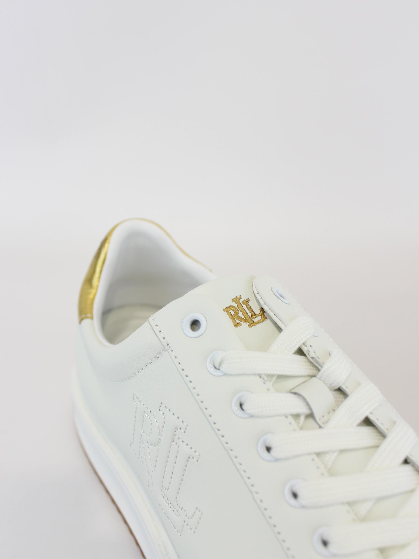 sneakers in pelle e dettagli 802-978213 001 LAUREN RALPH LAUREN 