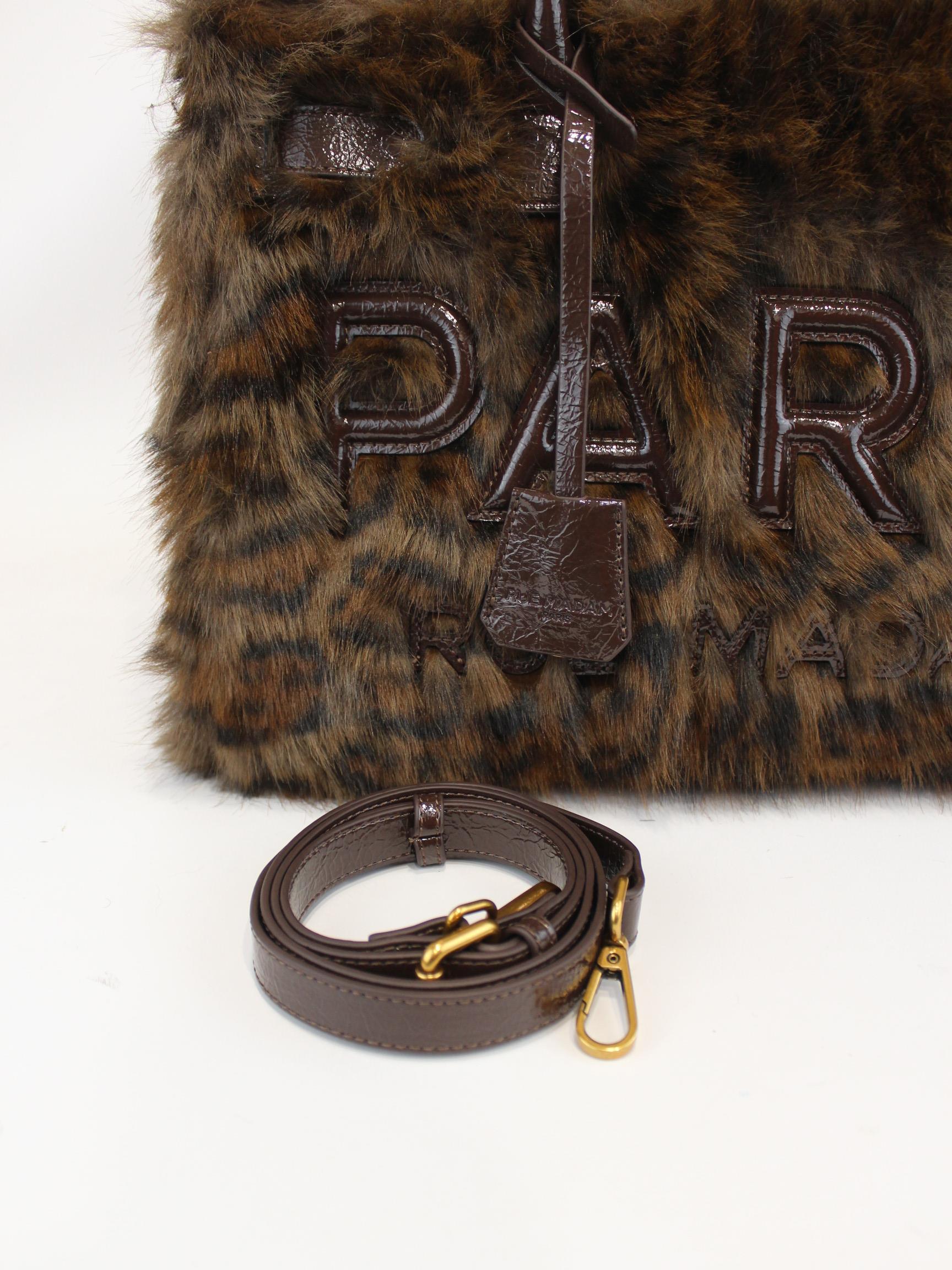 borsa tote bag alaska 1509 FUR LEOPARD RUE MADAM PARIS 