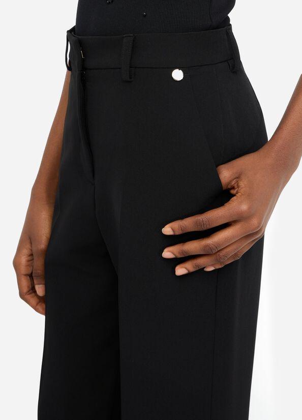 pantalone a palazzo CF5418T2200 22222 LIU JO BLACK 