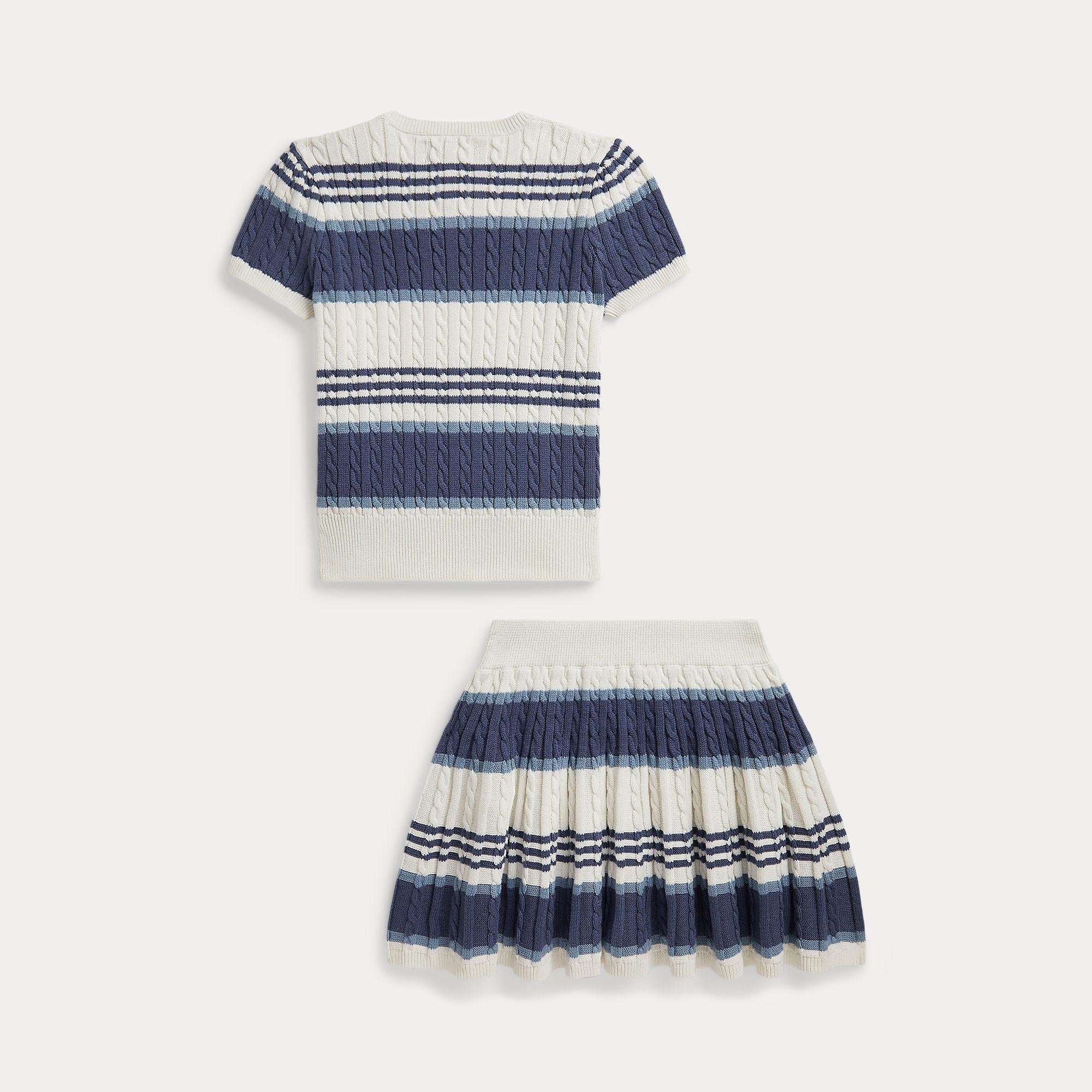 completo due pezzi con t-shirt e gonna 312-A11261 001 RALPH LAUREN POLO 