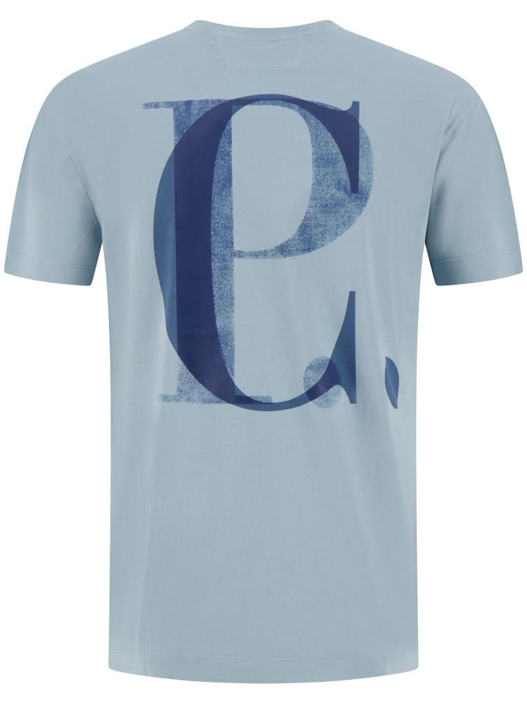 t-shirt sleeve logo 20CMTS087A 005100W 809 CP COMPANY 