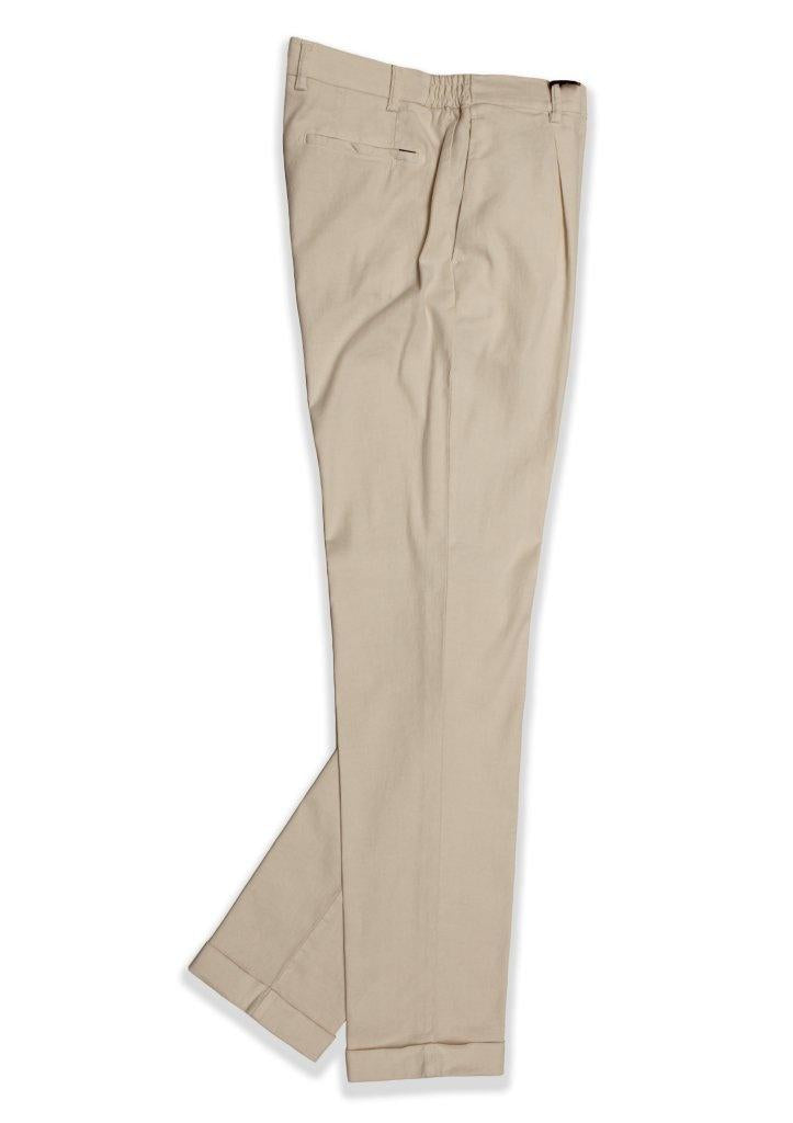 pantalone in lino xretrolong XRETROLONGOL0760 BEIGE2 BERWICH 